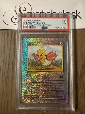 PSA 7 - Pokemon SPEAROW 94/110 Reverse Holo - LEGENDARY COLLECTION - Fireworks - Image 1 of 2