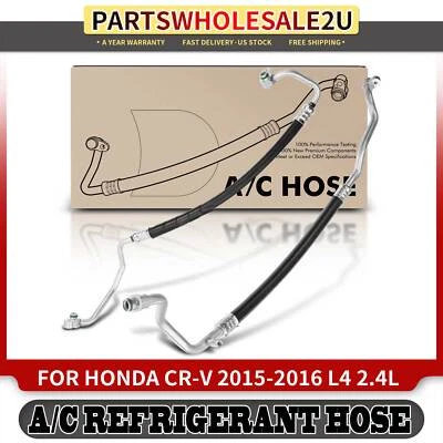 2x Conjunto de manguera de línea de succión y descarga de aire acondicionado para Honda CR-V 2015 2016 2,4 L Foto 1 de 4