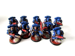 A15 WARHAMMER 40K SPACE MARINES ULTRA - PAINTED TACTICAL SQUAD - Picture 1 of 4