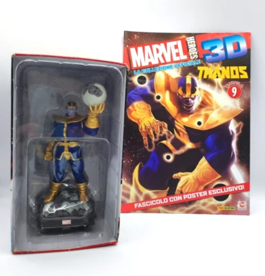 MARVEL HEROES 3D SPECIALE EXTRA 09 THANOS Statua Fascicolo Poster CENTAURIA - Immagine 1 di 4