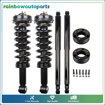 3" Front Leveling Lift Kit & Front Struts & Rear Shocks For 2009-2012 Ford F-150 Foto 1 de 4