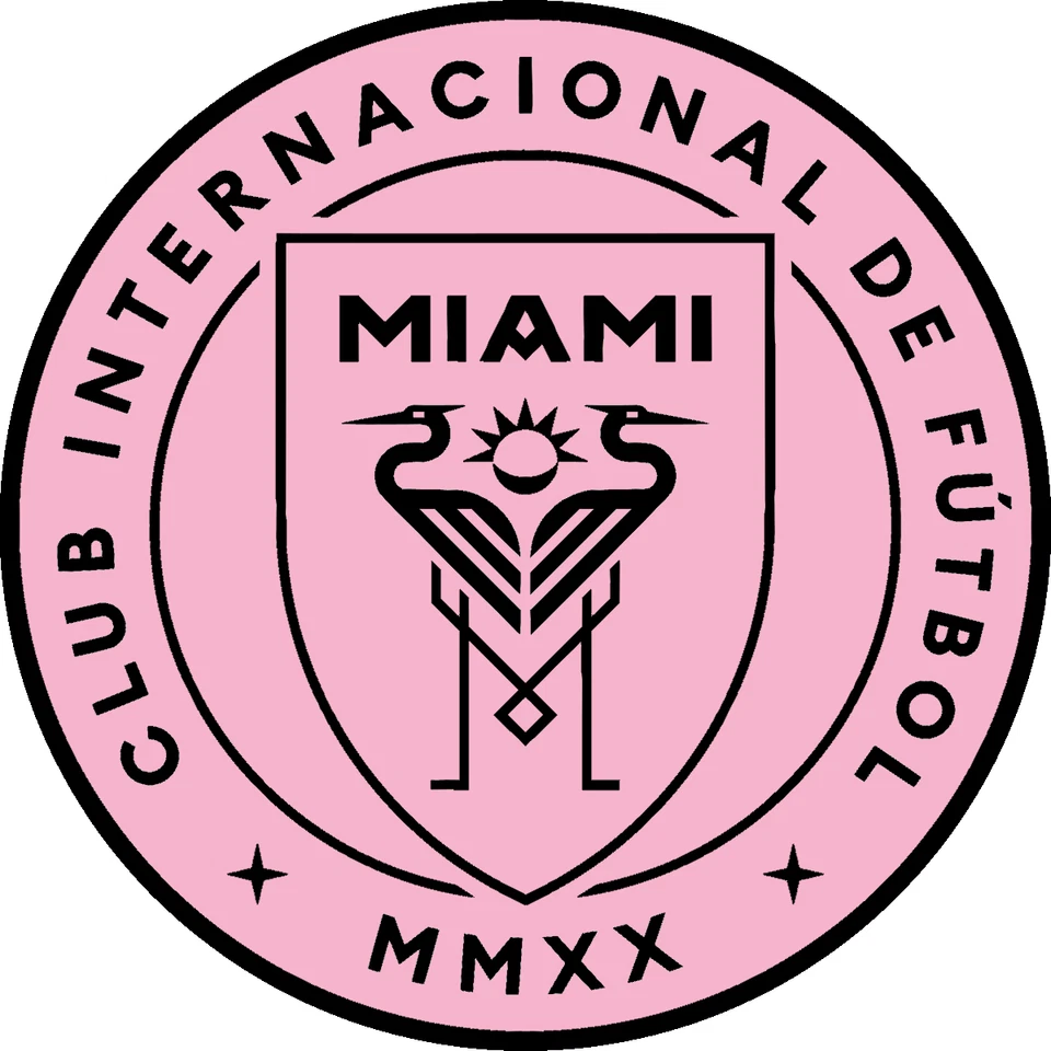 Inter Miami CF MLS Weather Resistant Vinyl Die Cut Sticker Decal 03 - Image 1 of 1