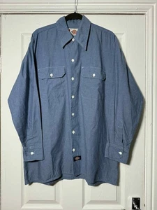Dickies Long Sleeve Shirt Blue Size L Mens - Picture 1 of 5