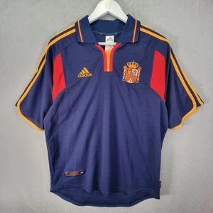 Vintage Adidas Spanien Auswärtstrikot Herren mittelblau 1996 1998 Fußball - Bild 1 von 12