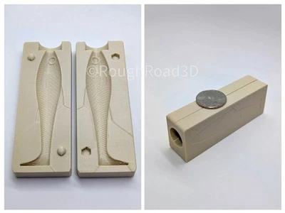 3" Realistic Paddle Tail Swim Bait Soft Plastic Fishing Lure Injection Mold USA - Image 1 of 4