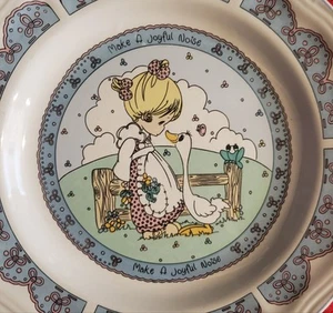 3 THREE Precious Moments - Make A Joyful Noise - Dessert Plates - Picture 1 of 10