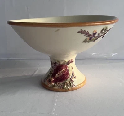 De colección RARO Figi Gatherings Pedestal Tazón Plato Caramelo 1999 BO-GHR-101 Foto 1 de 4