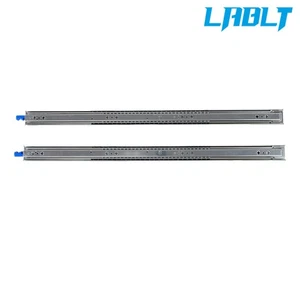 LABLT 1 Pair With Lock Heavy Duty Drawer Slides 36" 250 Lbs Extension Rails Rail - Picture 1 of 12