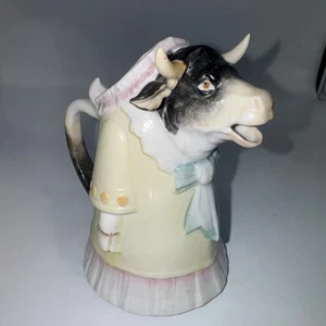 Antikes Schafer & Vater Stier Kuh Figur Milchkännchen - Bild 1 von 6