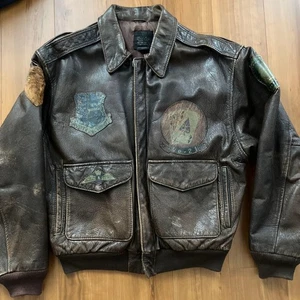 Chaqueta de cuero vintage AVIREX A-2 - Imagen 1 de 8
