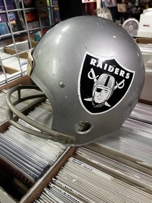 RARO DE COLECCIÓN OAKLAND RAIDERS AÑOS 70/80 NFL Rawlings Casco de Fútbol Americano Grande HNFL Foto 1 de 4