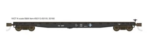 Wheels of Time 50114 N BM 53' 6" Welded Fish Belly Flatcar #34013 - Picture 1 of 1