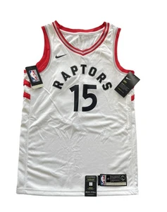 Nike Toronto Raptors Jersey #15 Schmidt NWT Size 40 Small White Red Authentic - Picture 1 of 9