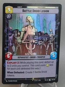 Battle Droid Legion 2024 Star Wars Unlimited Foil #235/257 - Picture 1 of 2