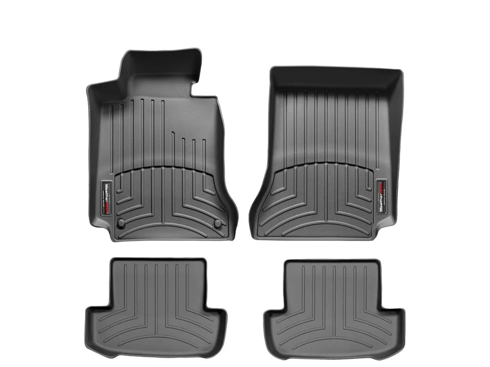 WeatherTech FloorLiner for 2012-2015 Mercedes C 63 AMG - 1st & 2nd Row, Black - Image 1 of 4