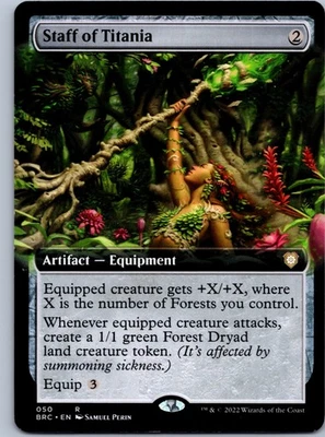 Staff of Titania (Extended Art) - Commander: The Brothers' War - R 50 NM - Image 1 of 2