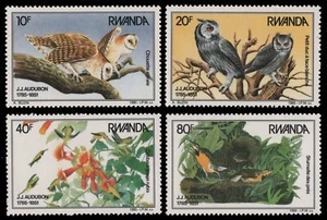Ruanda 1985 - Mi-Nr. 1310-1313 ** - MNH - Pájaros / Pájaros - Audubon - Imagen 1 de 1