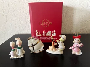 Lenox Dr.Seuss GRINCH WhoVille Village Accessories 4-Piece Figurine Set New +Box - Picture 1 of 13