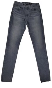 Neu ohne Etikett AG Adriano Goldschmied the Farrah dünner Knöchel - hoher Bund grau Perlen 25 - Bild 1 von 8