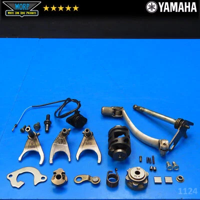 Yamaha YZ250F 2006 horquillas de cambio de marcha eje de cambio leva pedal de tambor genuino OEM  Foto 1 de 4