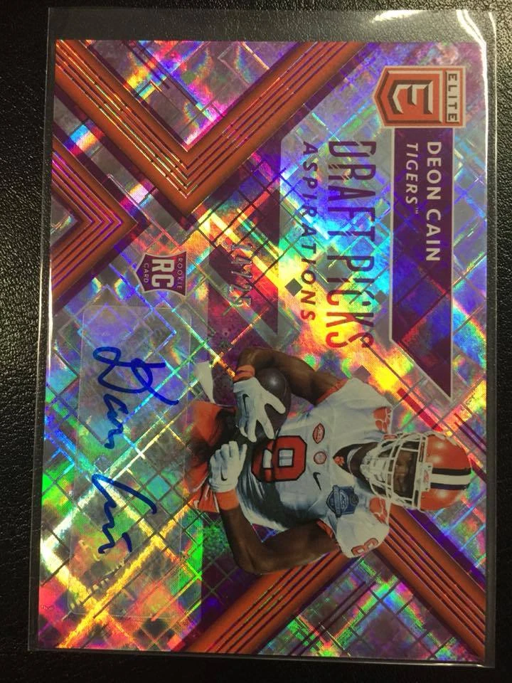 Deon Cain 2018 Elite Draft Picks Aspirations Purple Rookie Autograph 14/25 SP! - Image 1 of 1