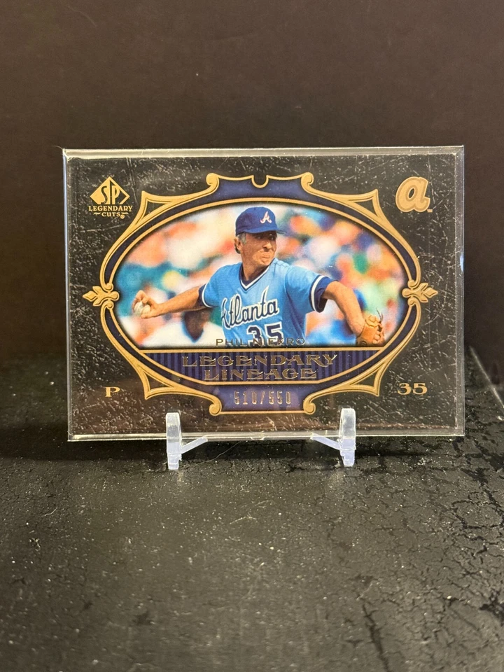 2000 Upper Deck Baseball Phil Niekro Legendary Lineage Card #101 #'ed /550 - Image 1 of 2