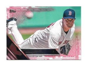2016 Topps Update STEVEN WRIGHT  Mother's Day Pink 32/50 -BOSTON RED SOX- #US46 - Picture 1 of 1