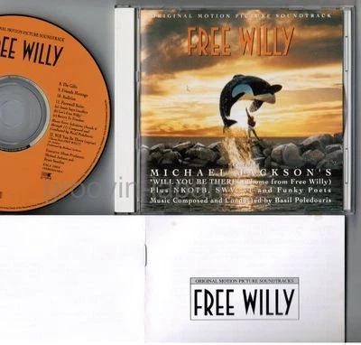 FREE WILLY OST MICHAEL JACKSON 3T JAPAN CD ESCA5904 w/BOOKLET+PS, NO OBI Free SH - Image 1 of 4
