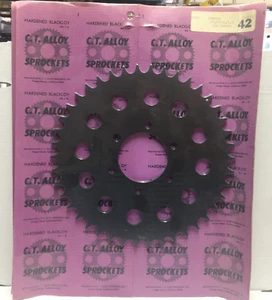 Yamaha DT 400 1975-1976  Rear Sprocket 42 Tooth Blackoly - Picture 1 of 2