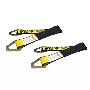 USA 2 Pack 2" x 36" Axle Strap Race Car Auto Hauler Tow Truck Wheel Tie Down - Foto 1 di 7