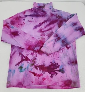 Trader Bay Men's Large Turtleneck Procion Ice Tie Dyed Pinks NEW NO TAGS - Picture 1 of 19