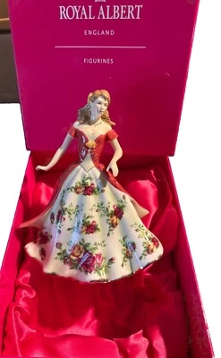 RARE ROYAL DOULTON ROYAL ALBERT OLD COUNTRY ROSES PRETTY LADIES FIGURINE RA 11 - Image 1 of 4