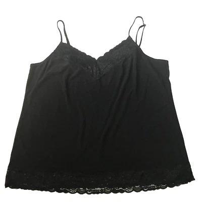 Camisola de encaje Y2K finales de 2000 1X negra caprichosa grunge gótica elástica EE. UU. Foto 1 de 4