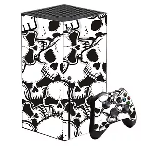 Fundas de vinilo personalizadas con patrón de calaveras para Xbox serie X, calcomanías envolventes pegatinas - Imagen 1 de 5