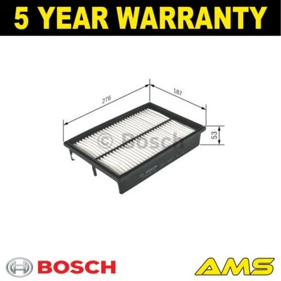 Compatível com Mazda Mazda5 3 Premacy 1.8 2.0 D 2.2 2.3 + Outros Modelos Filtro de Ar Bosch - Imagem 1 de 4