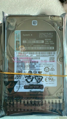 IBM 00WG690 00WG691 600GB SAS 10K 12GBPS 2.5" G3HS X3650M5 Hard Drive - Image 1 of 3