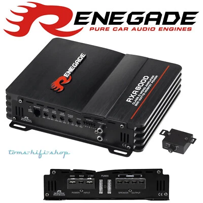Renegade 800 Watt 1-Kanal Auto Verstärker digital Endstufe Subwoofer RXA800D - Bild 1 von 2