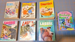 Vintage Lot Of 7  Whitman-A Big Little Books, Lassie, Bugs Bunny and Walt Disney - Picture 1 of 10