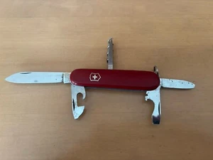 Vintage Victornix Sportsman 84mm Swiss Army Knife Stainless Rostfrei Red 6 Blade - Picture 1 of 2