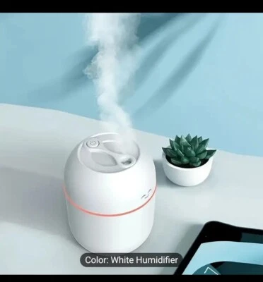 Happy Face LED Ultrasonic Diffuser - Portable USB Aroma Humidifier for Home/Car, - Image 1 of 4
