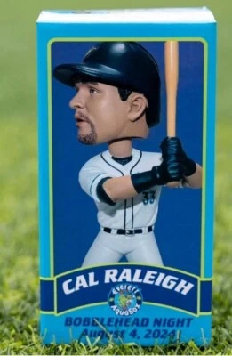 Cal Raleigh 2024 SGA Bobblehead Everett Aquasox LE 1,000 8/4/24 - Image 1 of 2