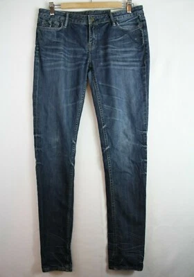 Pantalones de mezclilla All Saints para hombre 30X34 pipa de carbono ajustados desgastados tiro bajo Foto 1 de 4