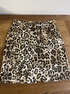 Michael Kors Leopard Skirt Size 8 - Picture 1 of 5