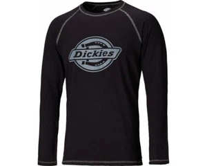 DICKIES ATWOOD LONG SLEEVE T-SHIRT BLACK BASE LAYER WORK TOP MENS SIZE M/L *NEW* - Picture 1 of 3