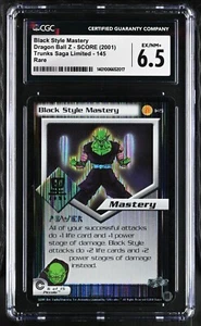 Limited DBZ Dragon Ball Z FOIL Black Style Mastery 145 CCG 6.5 Trunks Saga - Picture 1 of 2