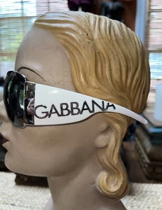 Gafas de sol vintage Dolce & Gabbana BLANCAS y PLATEADAS D-O-L-C-E DG 2014, ¡PERFECTAS! - Imagen 1 de 10