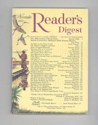 Readers Digest november 1954 (Another Self Appointed Cridiot Trashes Comic Books - Image 1 of 2