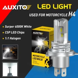 Motorcycle H4 9003 LED Hi Lo Beam Headlight Bulb DC 9V-30V 6000K White Light 22W - Imagen 1 de 12