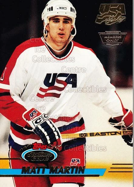 1993-94 Stadium Club Team USA Members Only #16 Matt Martin - Image 1 of 1