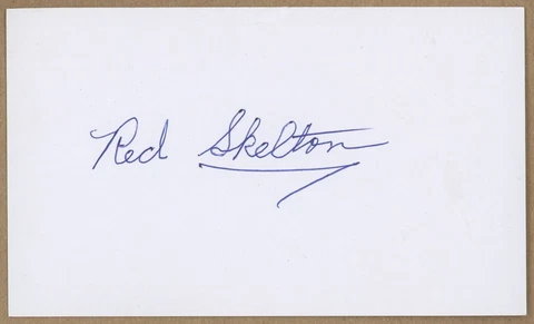 * AWESOME * Movie TV Star Comedian Autograph - RED SKELTON - Signed in Ink Cover